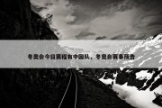 冬奥会今日赛程有中国队，冬奥会赛事预告