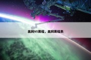 美网95赛程，美网赛程表