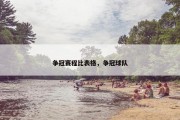 争冠赛程比表格，争冠球队
