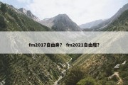 fm2017自由身？ fm2021自由度？