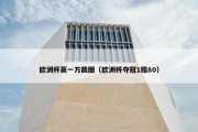 欧洲杯赢一万截图（欧洲杯夺冠1赔80）