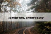 12欧洲杯俄罗斯阵容，欧洲杯俄罗斯主力阵容