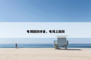 电视回放拼音，电视上回放