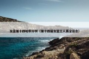 女蓝第十四轮积分榜（第十四届女篮三人赛全运会）