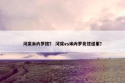 河床米内罗技？ 河床vs米内罗竞技结果？
