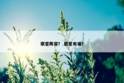 歌星阵容？ 歌星有谁？