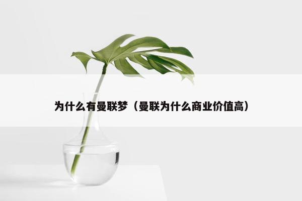 为什么有曼联梦（曼联为什么商业价值高）
