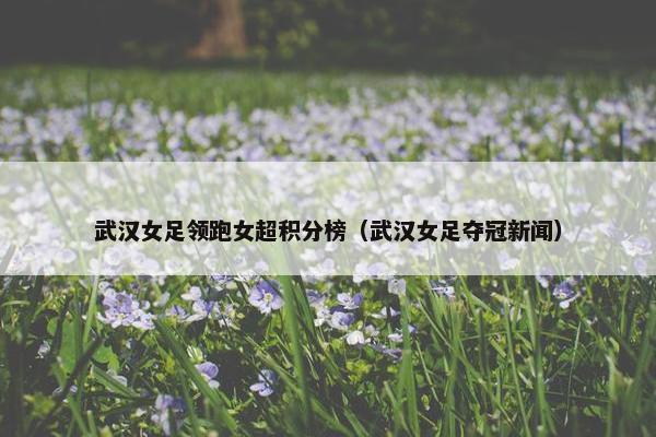 武汉女足领跑女超积分榜（武汉女足夺冠新闻）