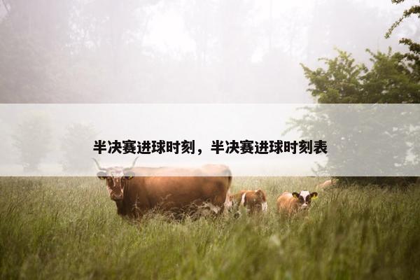 半决赛进球时刻，半决赛进球时刻表