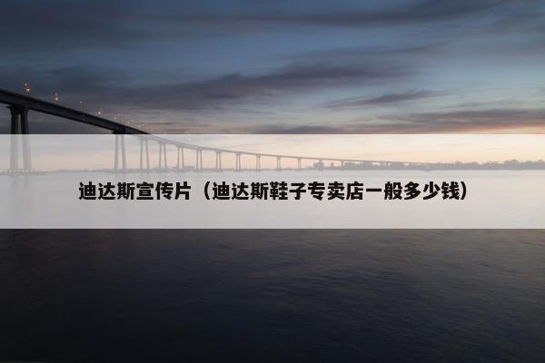 迪达斯宣传片（迪达斯鞋子专卖店一般多少钱）
