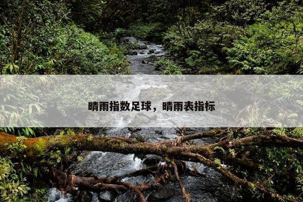晴雨指数足球，晴雨表指标