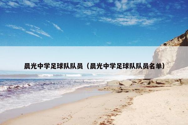 晨光中学足球队队员（晨光中学足球队队员名单）