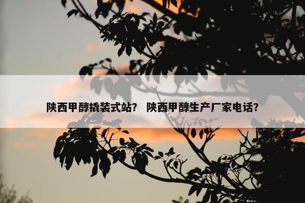 陕西甲醇撬装式站？ 陕西甲醇生产厂家电话？