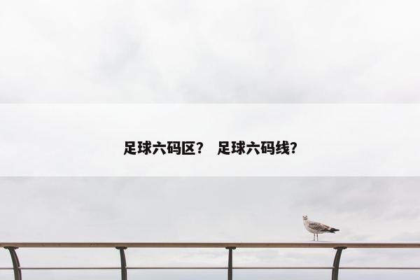 足球六码区？ 足球六码线？