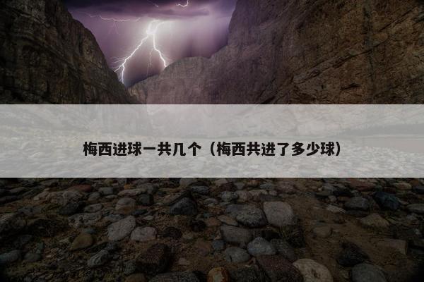 梅西进球一共几个（梅西共进了多少球）