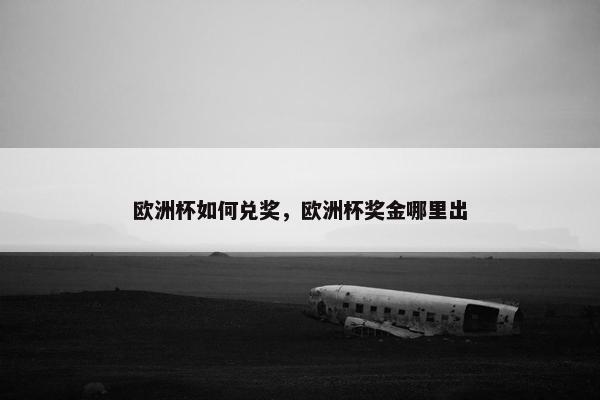 欧洲杯如何兑奖，欧洲杯奖金哪里出