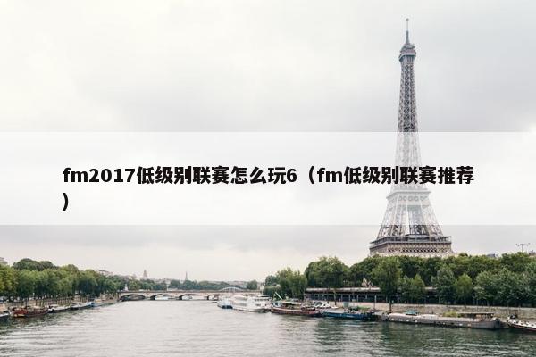 fm2017低级别联赛怎么玩6（fm低级别联赛推荐）