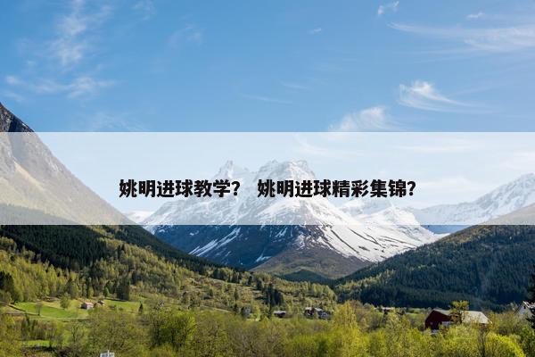 姚明进球教学？ 姚明进球精彩集锦？