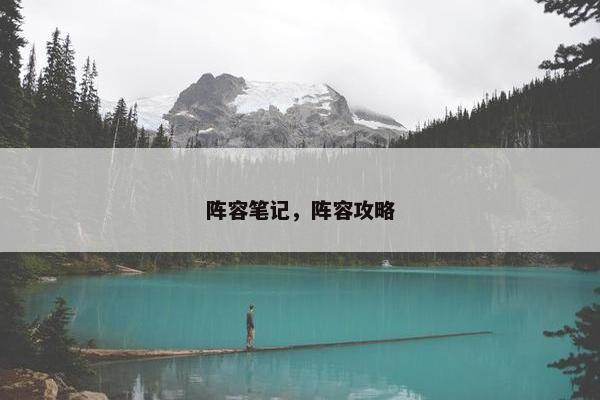 阵容笔记，阵容攻略