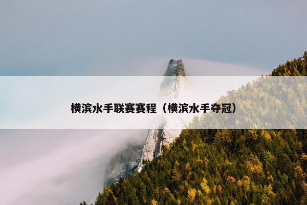 横滨水手联赛赛程（横滨水手夺冠）