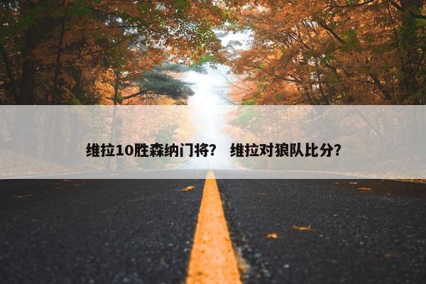 维拉10胜森纳门将？ 维拉对狼队比分？