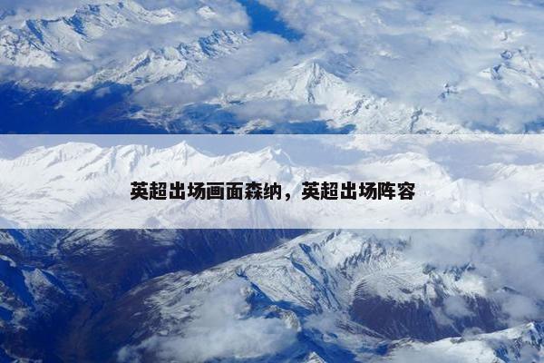 英超出场画面森纳，英超出场阵容