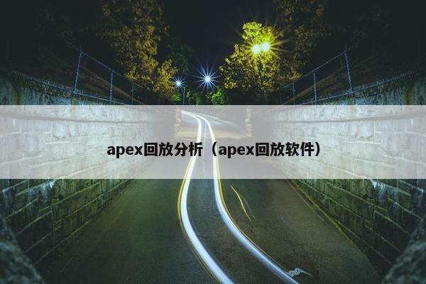 apex回放分析（apex回放软件）