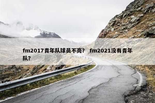 fm2017青年队球员不亮？ fm2021没有青年队？