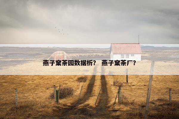 燕子窠茶园数据析？ 燕子窠茶厂？