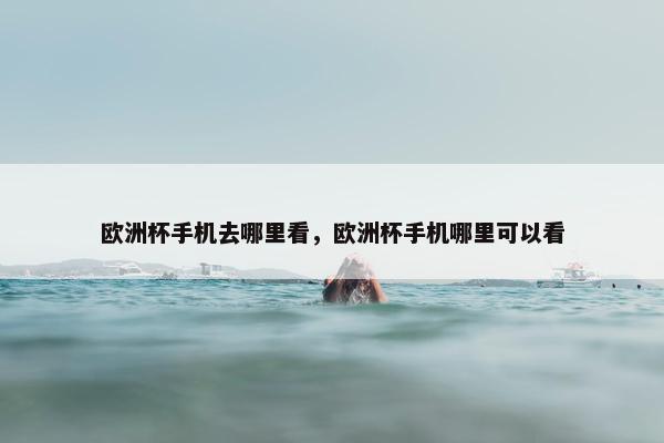 欧洲杯手机去哪里看，欧洲杯手机哪里可以看