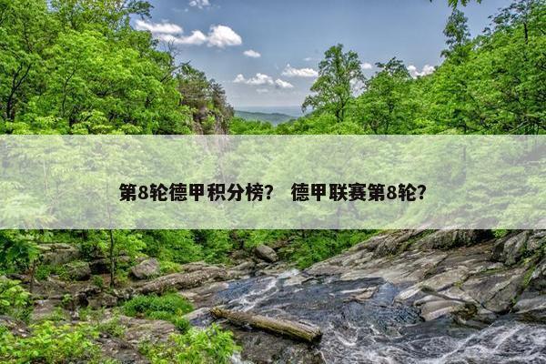 第8轮德甲积分榜？ 德甲联赛第8轮？
