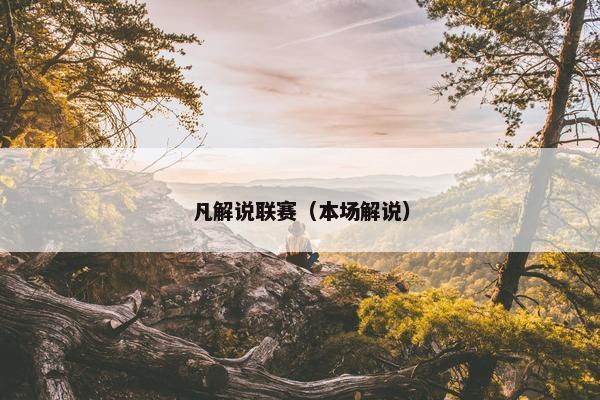 凡解说联赛（本场解说）