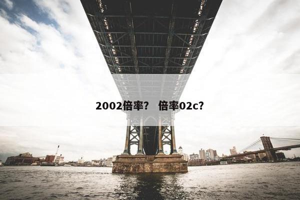 2002倍率？ 倍率02c？