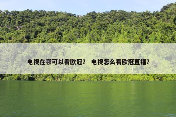 电视在哪可以看欧冠？ 电视怎么看欧冠直播？