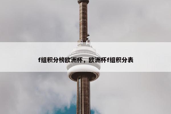 f组积分榜欧洲杯，欧洲杯f组积分表