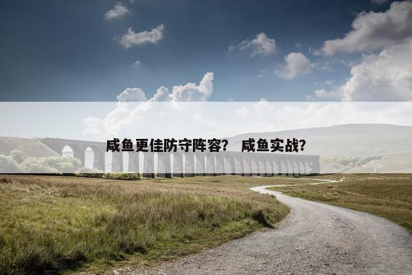 咸鱼更佳防守阵容？ 咸鱼实战？