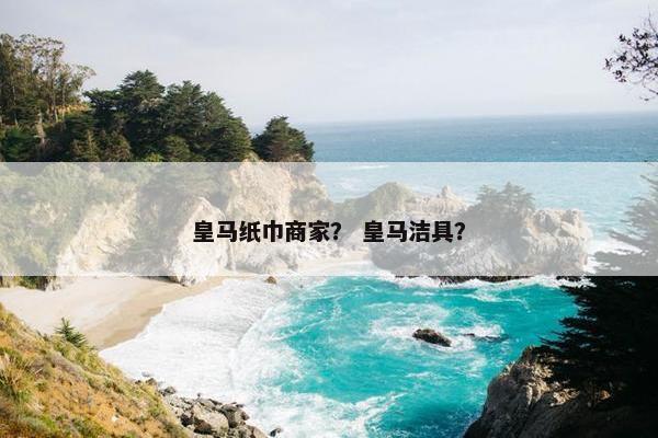 皇马纸巾商家？ 皇马洁具？