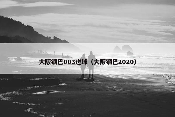 大阪钢巴003进球（大阪钢巴2020）