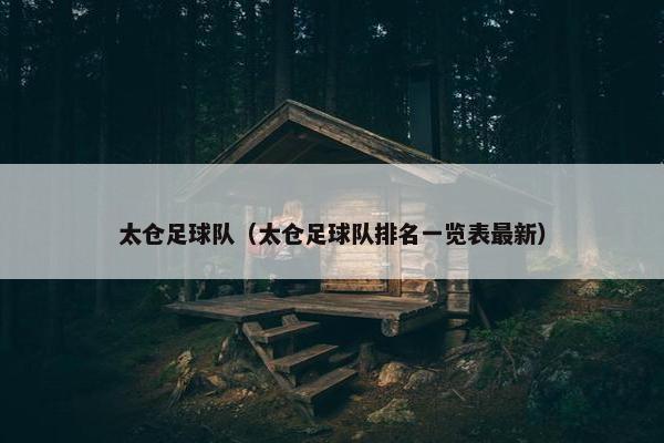 太仓足球队（太仓足球队排名一览表最新）