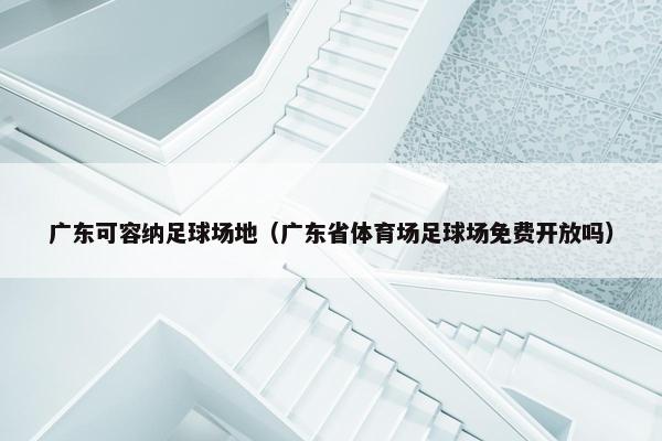广东可容纳足球场地（广东省体育场足球场免费开放吗）