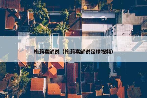梅莉嘉解说（梅莉嘉解说足球视频）