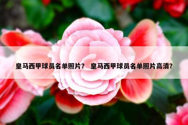 皇马西甲球员名单照片？ 皇马西甲球员名单照片高清？