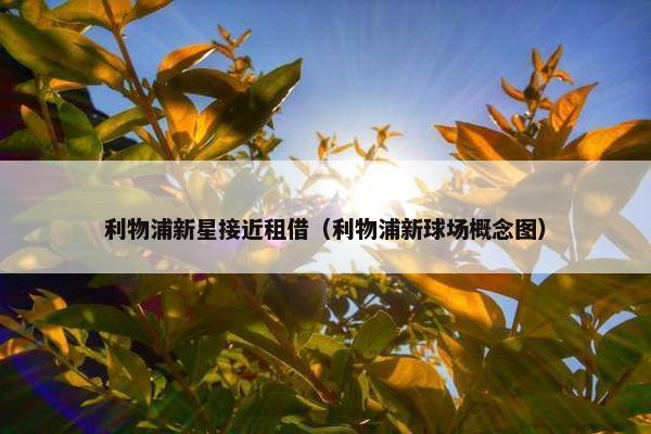 利物浦新星接近租借（利物浦新球场概念图）