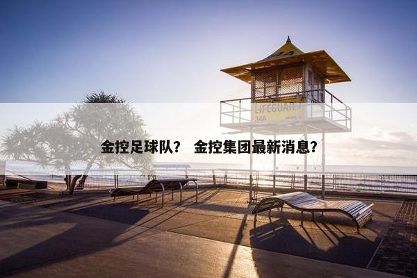 金控足球队？ 金控集团最新消息？