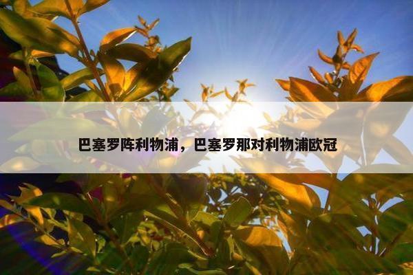 巴塞罗阵利物浦，巴塞罗那对利物浦欧冠