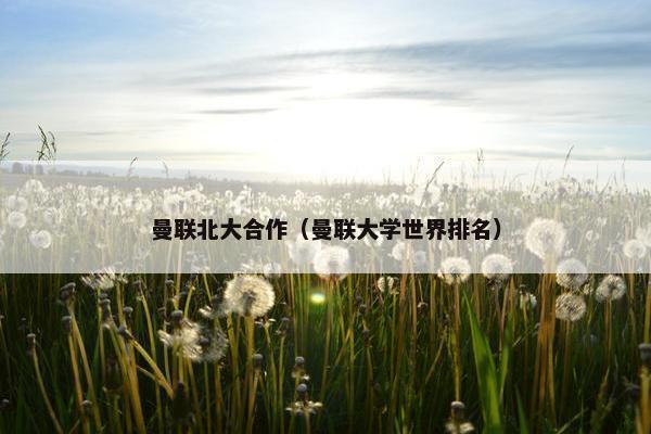 曼联北大合作（曼联大学世界排名）