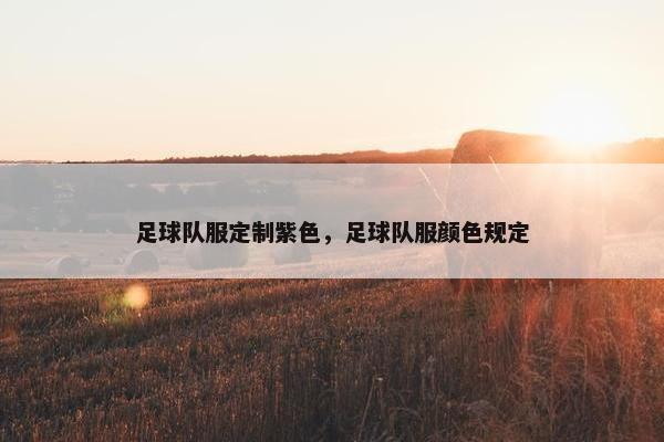 足球队服定制紫色,足球队服颜色规定 足球队服定制紫色,足球队服颜色规定