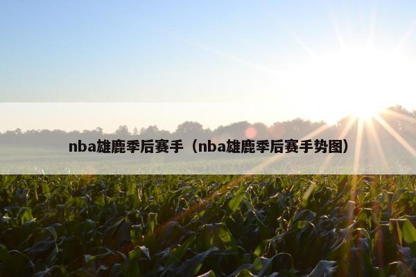 nba雄鹿季后赛手(nba雄鹿季后赛手势图) nba雄鹿季后赛手(nba雄鹿季后赛手势图)