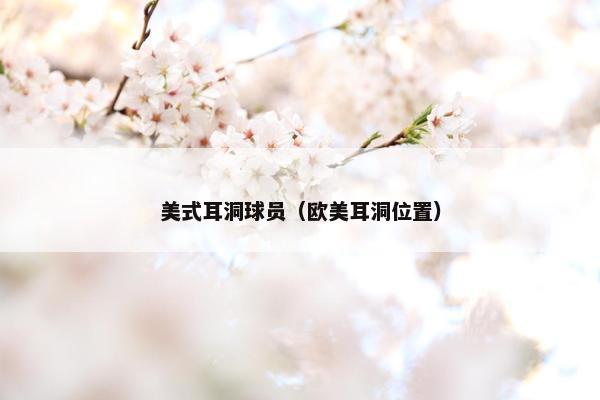 美式耳洞球员(欧美耳洞位置) 美式耳洞球员(欧美耳洞位置)