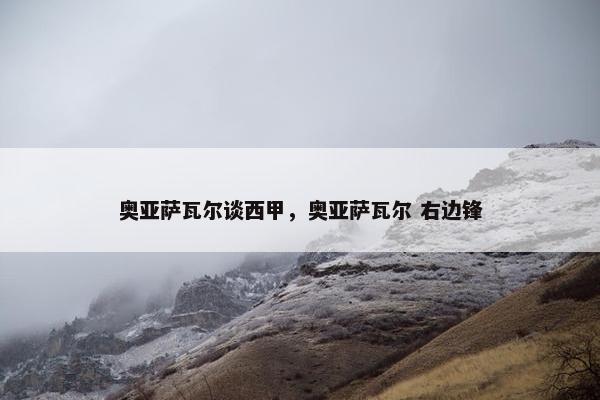 奥亚萨瓦尔谈西甲，奥亚萨瓦尔 右边锋